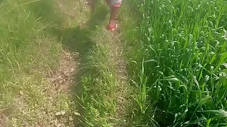 Everbest Indian Desi Aunty Find worthwhile Sex Outdoor With Young Crony